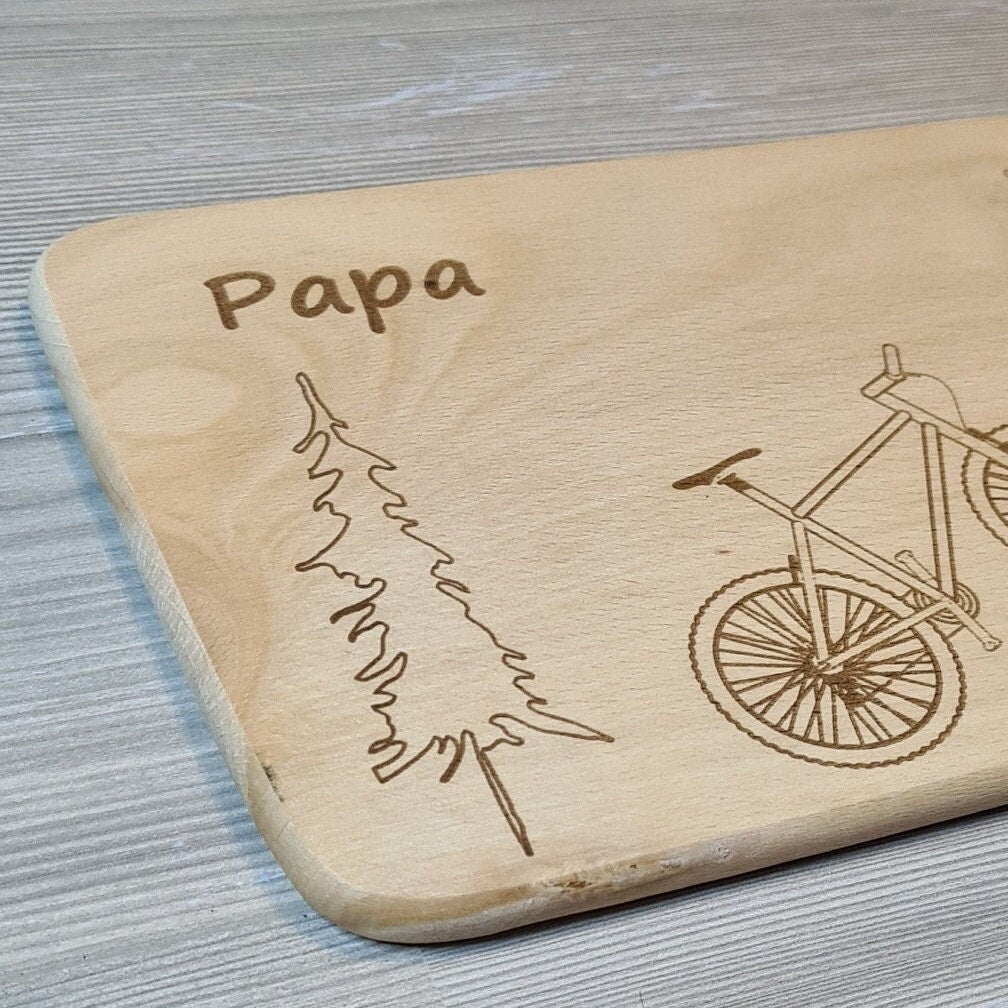 mountainbike personalisieren Brettchen "Mountainbike"