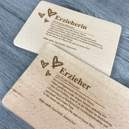 Brettchen Definition "Erzieher/Erzieherin" - Deisterwerke