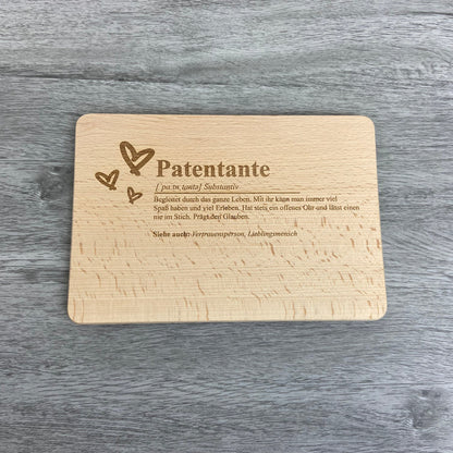 Brettchen Definition "Patentante" - Deisterwerke