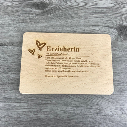 Brettchen Definition "Erzieher/Erzieherin" - Deisterwerke
