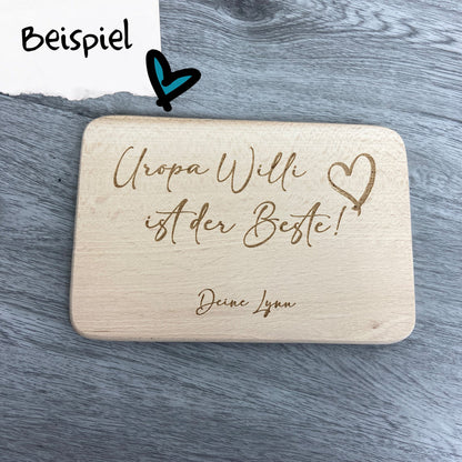 Brettchen mit Wunschdesign - 22x15 cm - individuelles Geschenk - Deisterwerke