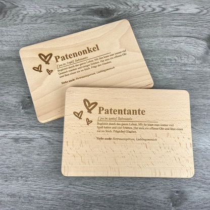 Brettchen Definition "Patentante" - Deisterwerke