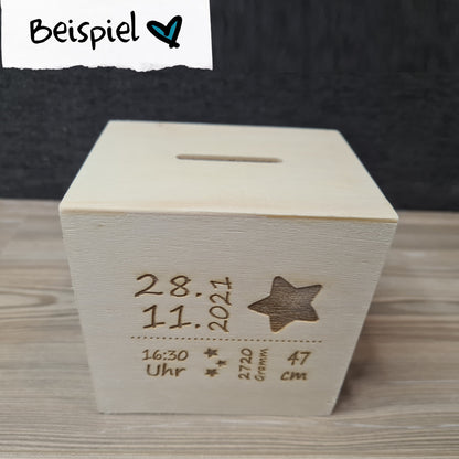 Spardose "Wunschdesign" - personalisiert mit Wunschmotiv/Name - Deisterwerke