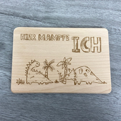 Brettchen Dinos -  "Hier mampfe ich" - Deisterwerke